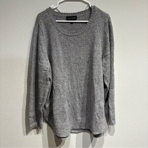Lane Bryant Gray‎ Long Sleeve Sweater Size 18/20